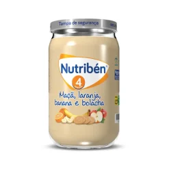 Nutribén Boião Maçã, Laranja, Banana e Bolacha +4M 235g