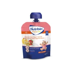 Nutribén Fruta&Go Banana, Morango e Iogurte Natural +12M 90g