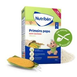 Nutribén Primeira Papa Sem Lactose 250g 4+meses | Sem Glúten e Sem Leite