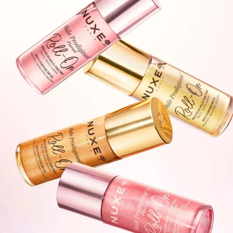 Nuxe Huile Prodigieuse Florale Óleo Roll-On 60ml | Óleo Seco Hidratante Rosto Corpo Cabelo Brilho