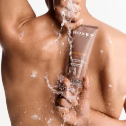 Nuxe Men Boost Gel de Duche Multiusos 200ml | Gel de Duche 4 em 1 p/ Corpo, Rosto, Cabelo & Barba