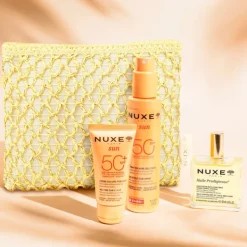 Nuxe Silky Summer Routine 2026 | Kit Solar SPF50+ + Huile Prodigieuse Rosto Corpo
