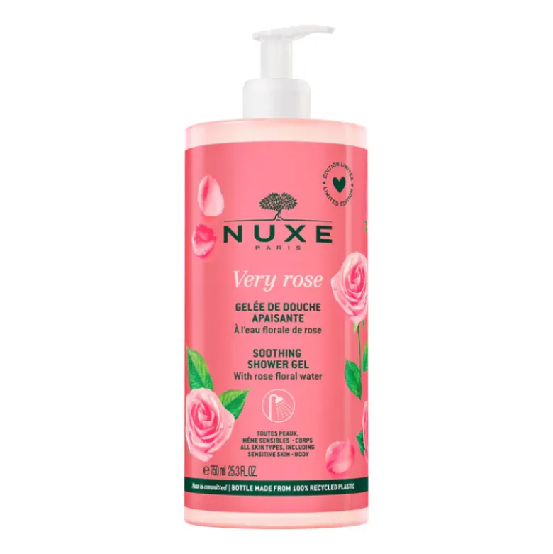 Nuxe Very Rose Gel de Duche Calmante 750ml | Pele Sensível