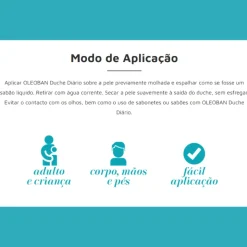 Oleoban Duche Diário 500ml | Gel Limpeza Ultra-Suave | Protege Pele Sensível e Atópica | Adultos e Crianças