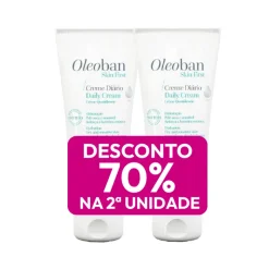 Oleoban Pack Creme Diário Hidratante 2x200g | 70% Desconto 2ªUnidade | Pele Sensível e Atópica