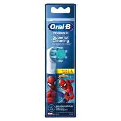 Oral-B PRO Kids3+ Spiderman Recargas Escova Elétrica x4