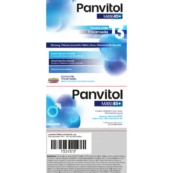 Panvitol Man 45+ 30 Comprimidos | Suplemento para Homem | Energia, Mente & Vitalidade