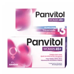 Panvitol Woman 45+ 30 Comprimidos | Suplemento para Mulher | Menopausa, Beleza & Energia