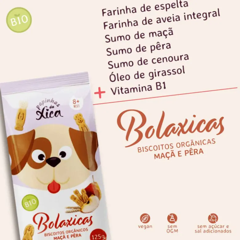 Papinhas da Xica Bolaxicas +8M 125g