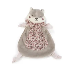 Pasito a Pasito Doudou Esquilo Cherry Flowers 21cm | Peluche de Aconchego para Bebé