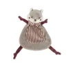 Pasito a Pasito Doudou Esquilo Cherry Strips 21cm | Peluche de Aconchego para Bebé