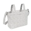 Pasito a Pasito Mala Tiracolo Maternidade Little Bloom Flowers Grey