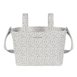 Pasito a Pasito Mala Tiracolo Maternidade Little Bloom Flowers Grey