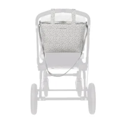 Pasito a Pasito Mala Tiracolo Maternidade Little Bloom Flowers Grey