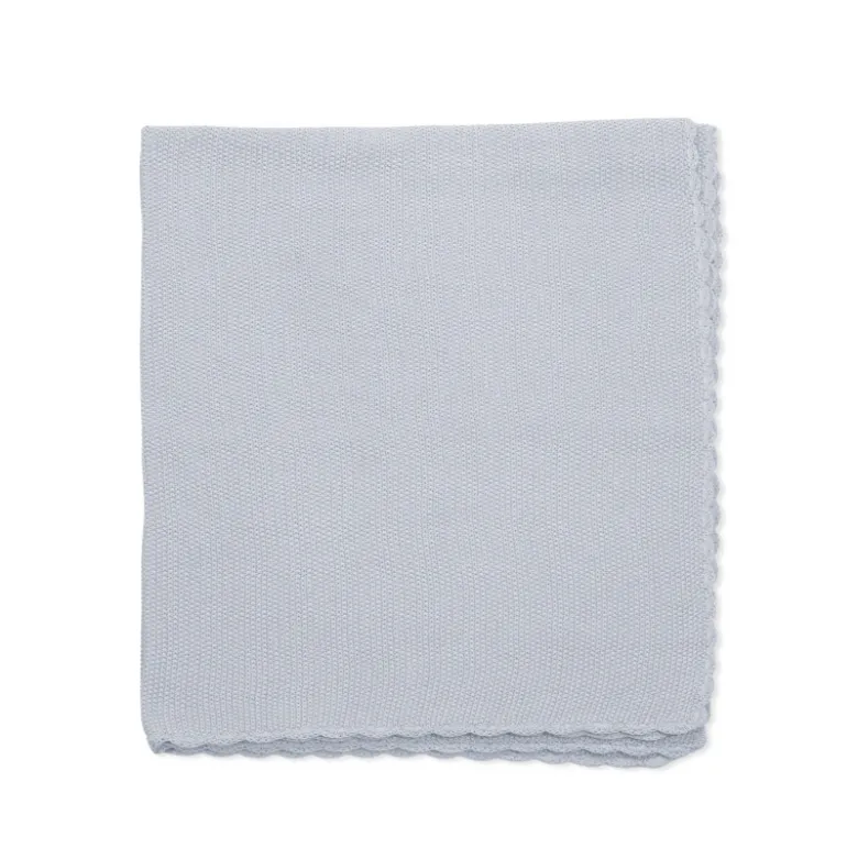 Pasito a Pasito Manta Tricot Azul 75x100cm | 100% algodão