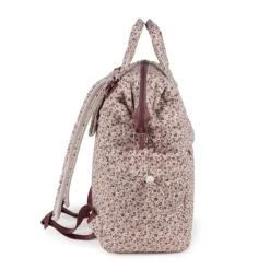Pasito a Pasito Mochila Maternidade Cherry Flowers 29x40x17cm | Inclui Trocador