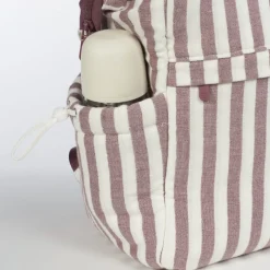 Pasito a Pasito Mochila Maternidade Cherry Strips 29x40x17cm | Inclui Trocador