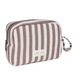 Pasito a Pasito Necessaire Cherry Strips 23cm | Padrão Riscas 100% algodão
