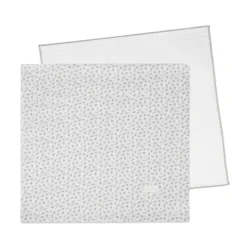 Pasito a Pasito Pack 2 Musselinas Little Bloom Flowers Grey | 70x70cm