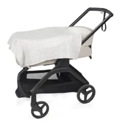 Pasito a Pasito Pack 2 Musselinas Little Bloom Flowers Grey | 70x70cm