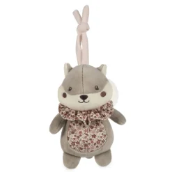 Pasito a Pasito Peluche Musical Esquilo Cherry Flowers 20cm | Melodia Suave | +0 Meses