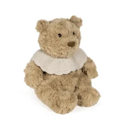 Pasito a Pasito Peluche Urso Tricot Bege 29cm | Olhos Bordados