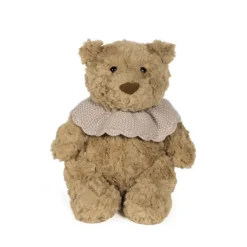 Pasito a Pasito Peluche Urso Tricot Rosa 29cm | Olhos Bordados