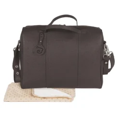 Pasito a Pasito Saco com Muda Fralda London Brown | Bolsa Maternidade Elegante com Trocador