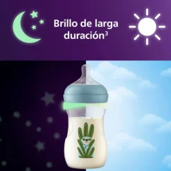 Philips Avent Biberão Natural Response Noturno 260ml + Chupeta Ultra Soft 0-6M