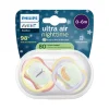 Philips Avent Ultra Air Chupeta Noturna 0-6M | Borboleta e Minhoca - Brilha no Escuro