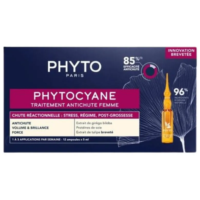 Phytocyane Cuidado Antiqueda Reacional 5ml X12