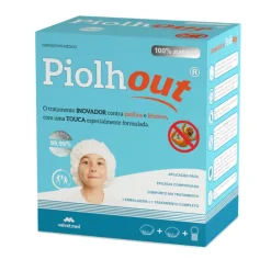Piolhout Kit Touca Anti-Piolhos | 2 Toucas + Pente | Tratamento Natural