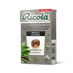 Ricola Rebuçados Alcaçuz 50g | Sem Açúcar Alívio Garganta