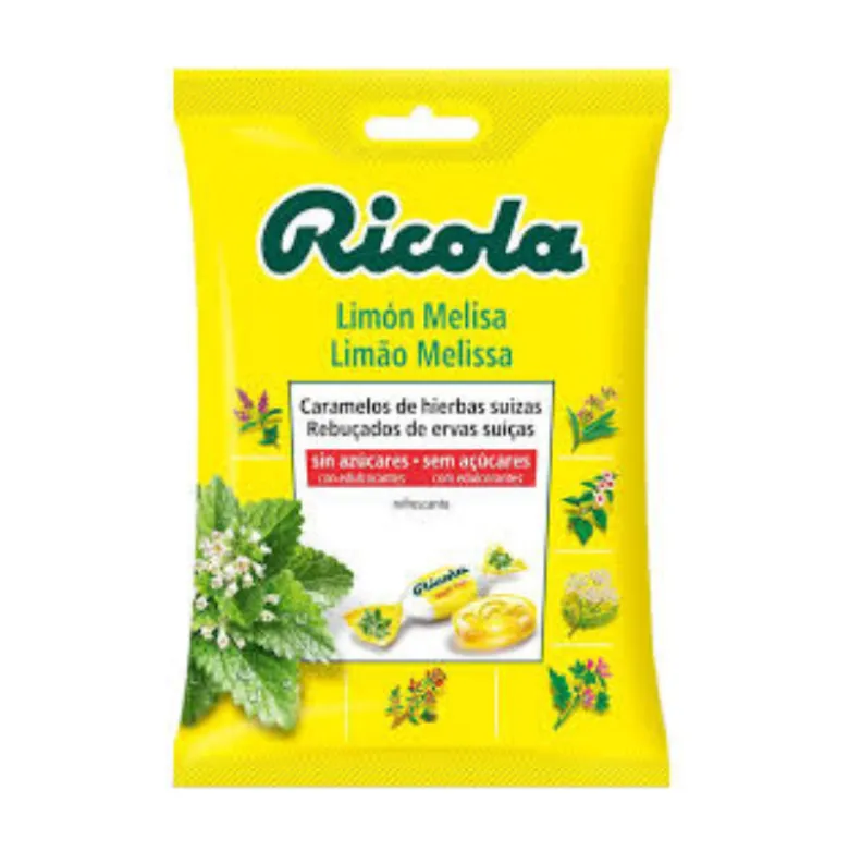 Ricola Rebuçados Limão Melissa Saco 70g | Sem Açúcar Alívio Garganta