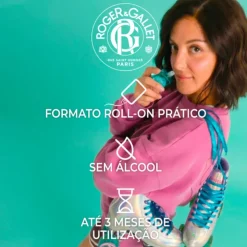 Roger & Gallet Jasmin Lolli Eau de Parfum Roll-On 15ml | 20% Concentração Sem Álcool