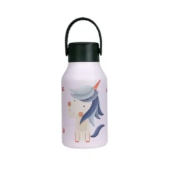 Runbott Garrafa Termo Mii Unicórnio 350ml | Mantém Frio 24h/Quente 12h com Palhinha