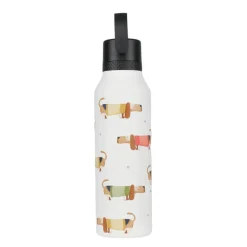 Runbott Mii 60 Basset Garrafa Térmica 600ml | Ilustração Exclusiva Marta Munté | Tampa com Palhinha