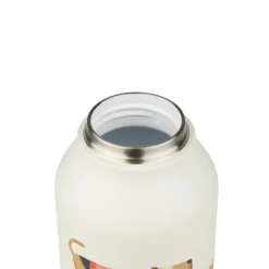 Runbott Mii 60 Basset Garrafa Térmica 600ml | Ilustração Exclusiva Marta Munté | Tampa com Palhinha