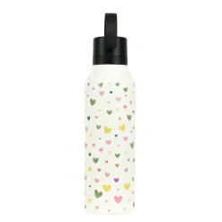 Runbott Mii 60 Garrafa Confeti Corazones Cream 600ml | Mantém Quente 12h & Frio 24h