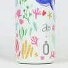 Runbott Mii 60 Garrafa Térmica Abigail Morales Reef Cream 600ml | Isolamento vácuo frias 32h, quentes 24h