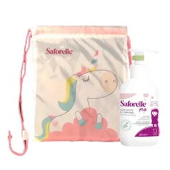 Saforelle Miss Higiene Íntima 250ml + Bolsa Unicórnio Gel Meninas +2 Anos Testado Pediatricamente