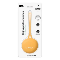 Saro Caixa Porta Chupeta Silicone Mostarda
