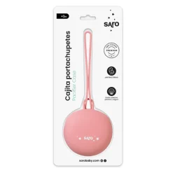 Saro Caixa Porta Chupeta Silicone Rosa