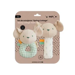 Saro Conjunto de Chocalhos Bebé Spring Cottage | Brinquedo Sensorial