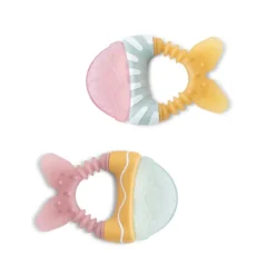 Saro Mordedor de Água Peixinhos Amarelo e Rosa 6M+