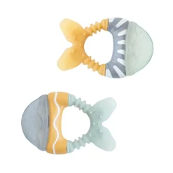 Saro Mordedor de Água Peixinhos Amarelo e Verde 6M+