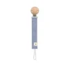 Saro Porta Chupeta Cotton Dusty Blue | Prendedor Chupeta