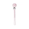 Saro Porta-Chupeta Trança Rosa