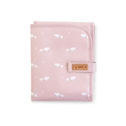 Saro Trocador Portátil Compacto Urso Rosa