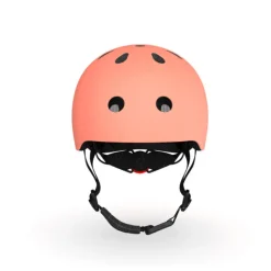 Scoot&Ride Capacete Infantil Trotinete S-M Pêssego 51–55cm | Com Luz LED e Fecho Magnético